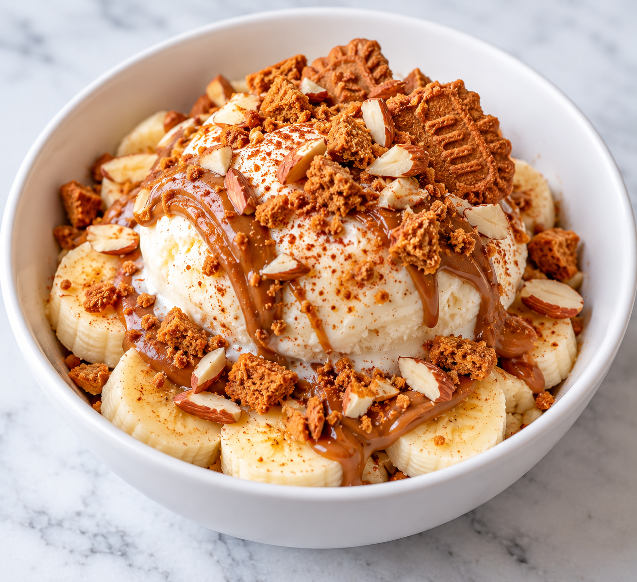 Biscoff Banana Sundae