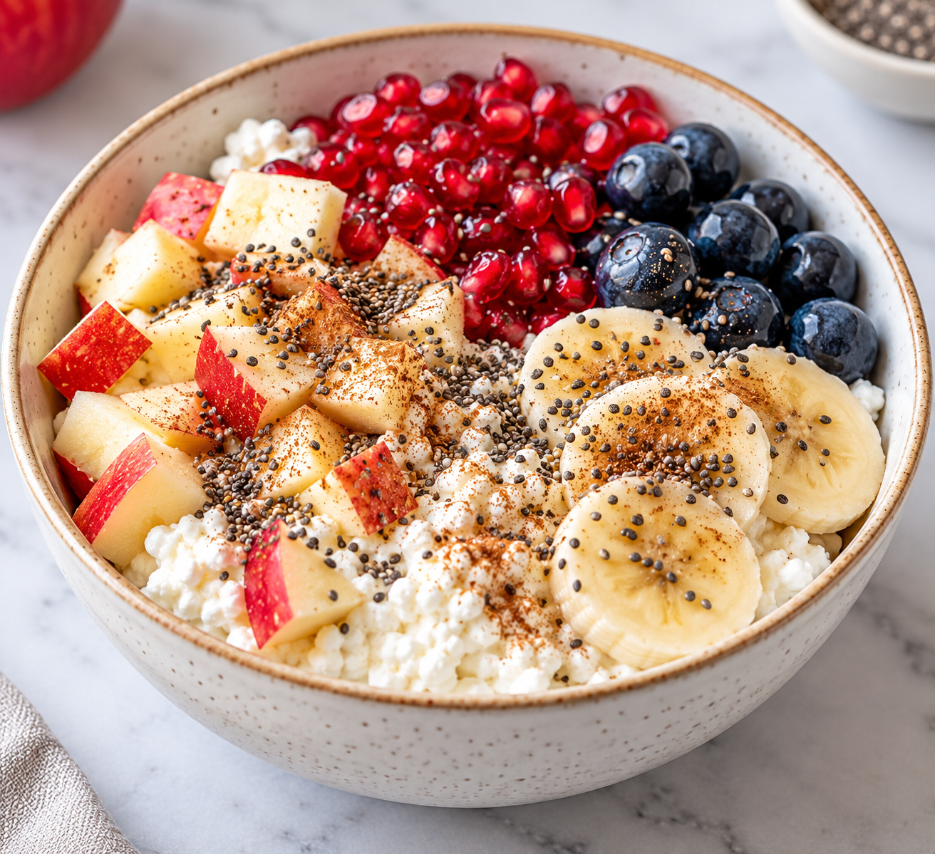 Cottage Cheese Fruit Bowl
