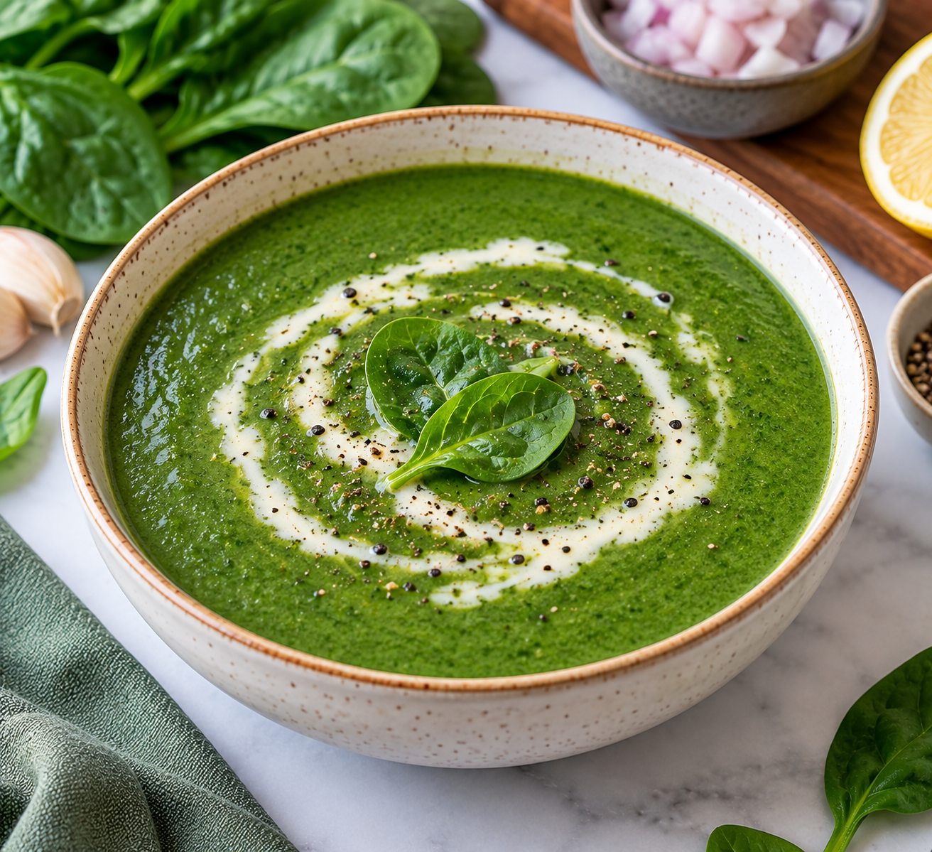 Green Vitality Spinach Soup