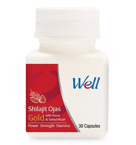 Well
Shilajit Ojas Gold with Kesar & Safed Musli 1 Well
Shilajit Ojas Gold with Kesar & Safed Musli