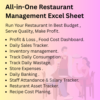 All-in-One Restaurant Management Excel Sheet - Image 2