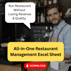 All-in-One Restaurant Management Excel Sheet