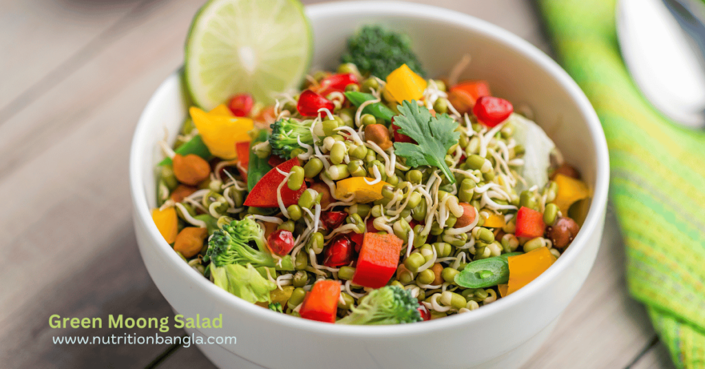 Green Moong Sprouts Salad